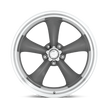 American Racing - VN215 - Classic Torq Thrust II - 14x7/0mm ET - 5x114.3 - Mag Gray w/Machined Lip