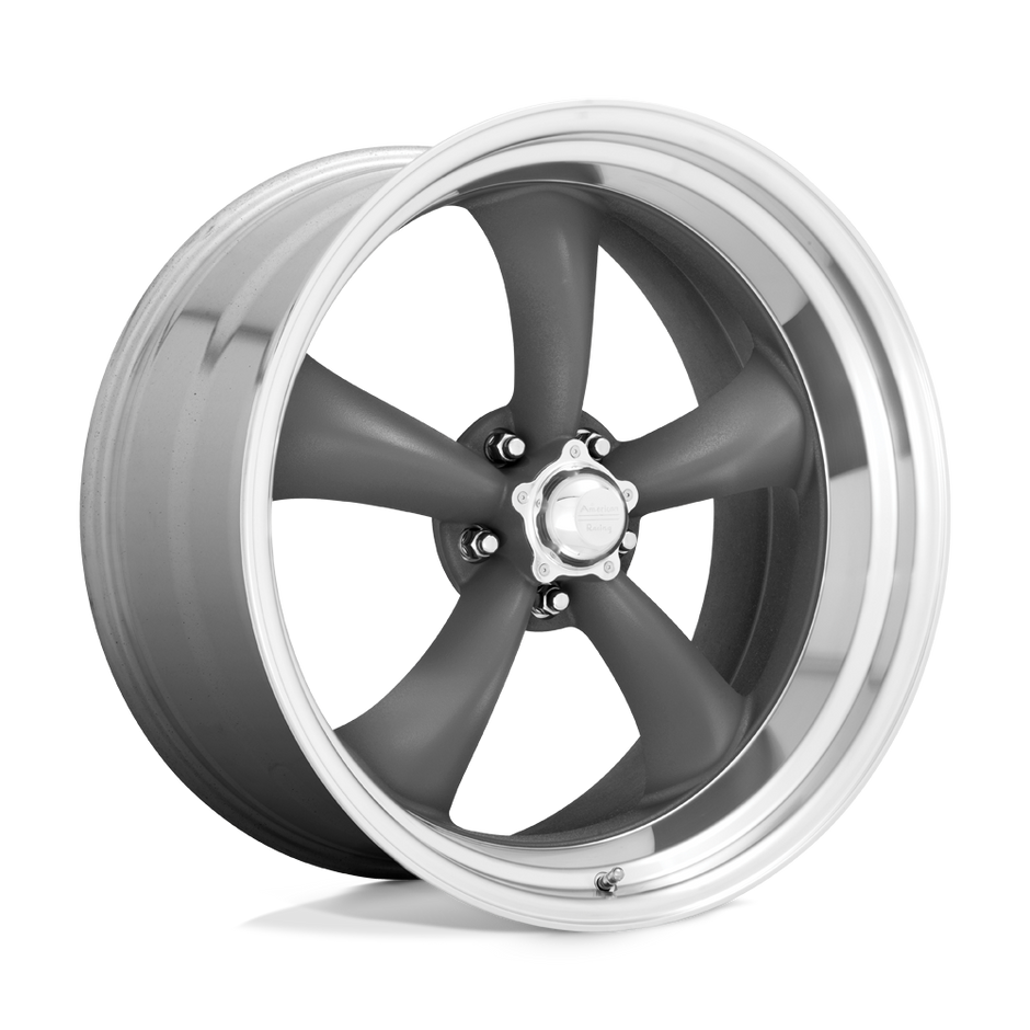 American Racing - VN215 - Classic Torq Thrust II - 14x7/0mm ET - 5x114.3 - Mag Gray w/Machined Lip