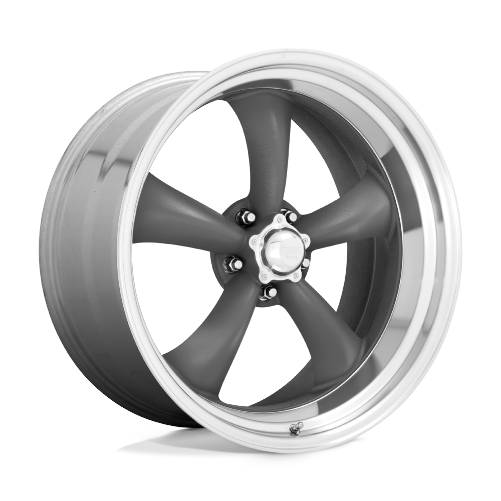 American Racing - VN215 - Classic Torq Thrust II - 14x7/0mm ET - 5x114.3 - Mag Gray w/Machined Lip