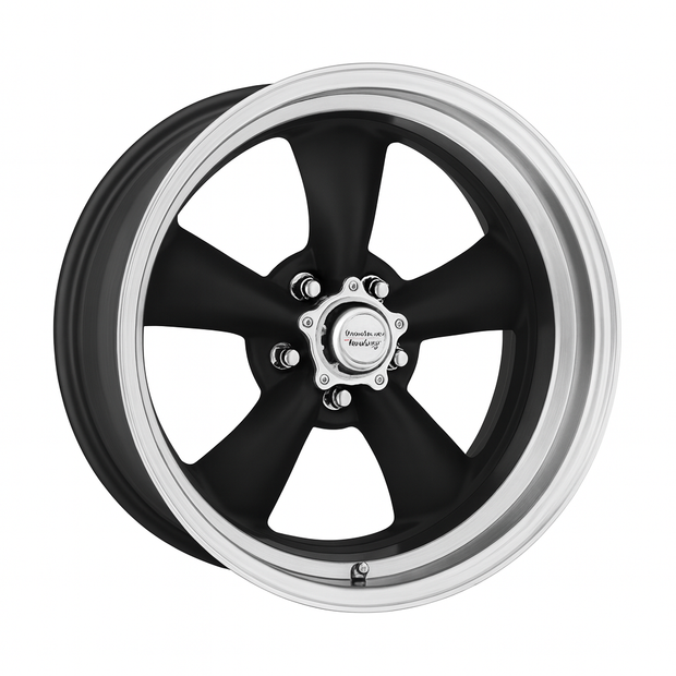 American Racing VN205 Classic Torq Thrust II 20x8 Hot Rod Black w/Polished Lip -6mm ET 5x114.3