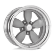 American Racing VN402 Classic 200S 17x8 Two-Piece Mag Gray w/Polished Barrel 25mm ET 72.6mm CB 5x112