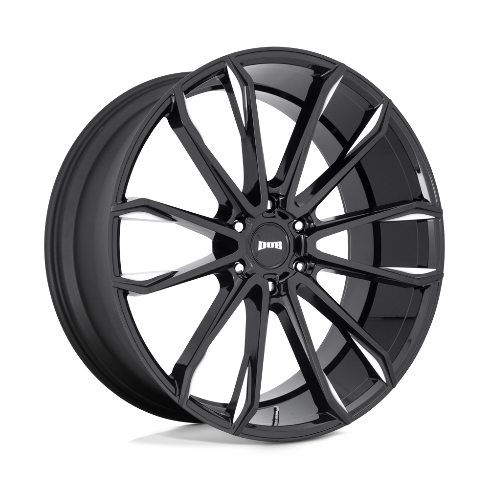 DUB Wheels S252 Clout 24x10 Gloss Black Milled 30mm ET 87.1mm CB 6x135