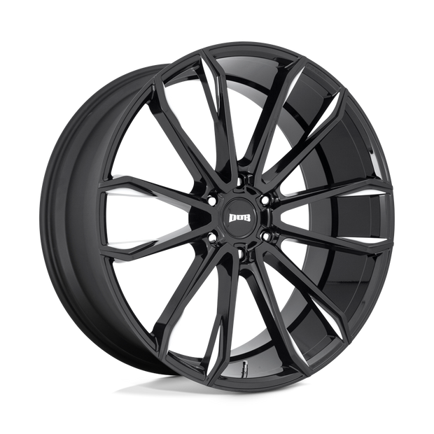DUB Wheels S252 Clout 24x10 Gloss Black Milled 30mm ET 87.1mm CB 6x135