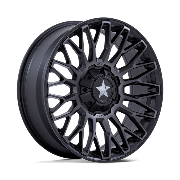 MSA Offroad Wheels M50 Clubber 22x7 Matte Black w/DDT 0mm ET 110.1mm CB 4x137/4x156