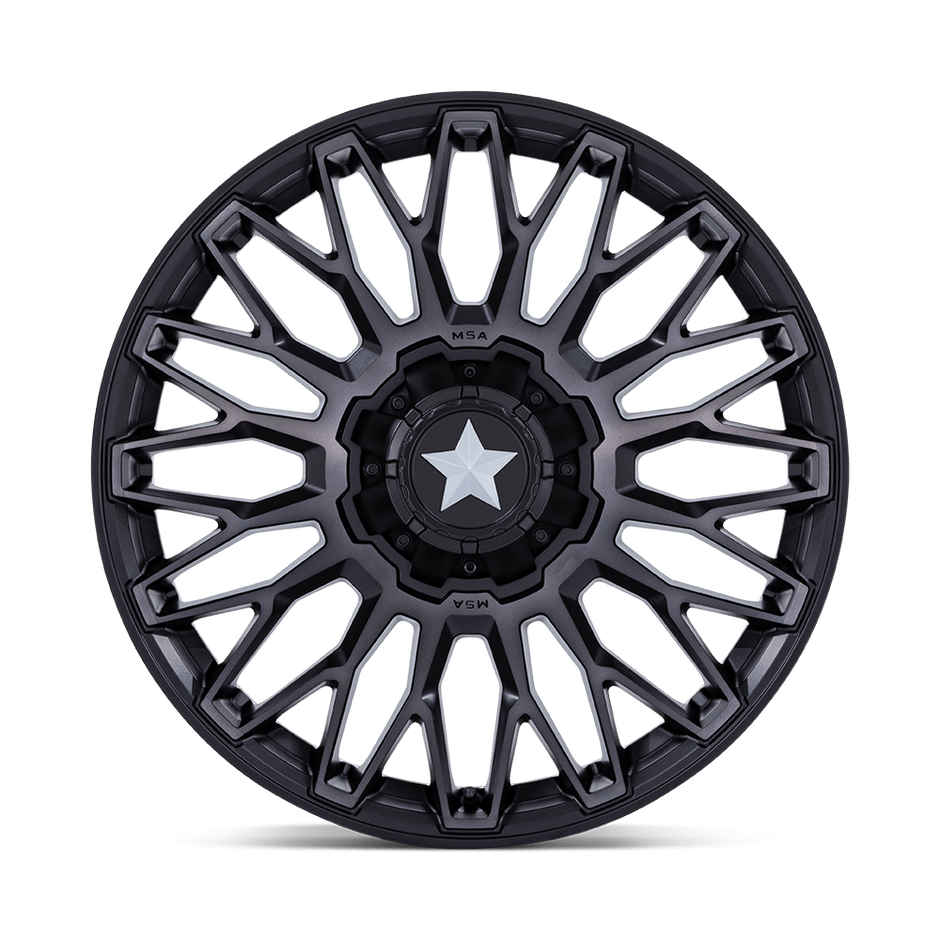 MSA Offroad Wheels M50 Clubber 22x7 Matte Black w/DDT 0mm ET 110.1mm CB 4x137/4x156