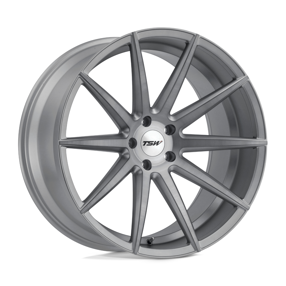 TSW Clypse 18x8.5 Titanium w/Matte Brushed Face 20mm ET 76.1mm CB 5x114.3