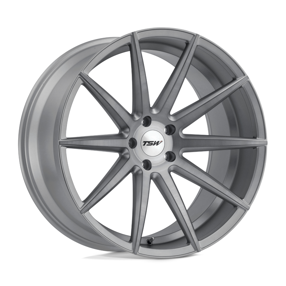 TSW Clypse 18x8.5 Titanium w/Matte Brushed Face 20mm ET 76.1mm CB 5x114.3