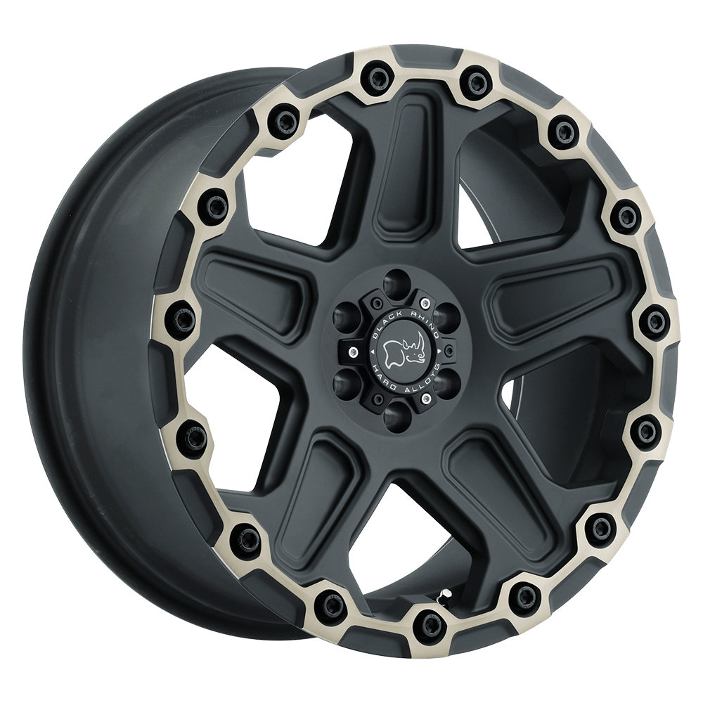 Black Rhino Hard Alloys Cog 20x9.5 Matte Black w/Machined Dark Tint -18mm ET 71.5mm CB 5x127
