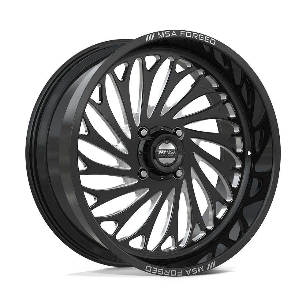 MSA Offroad Wheels MA402 Coil UTV 24x10 Gloss Black Machined -25mm ET 72.56mm CB 4x156