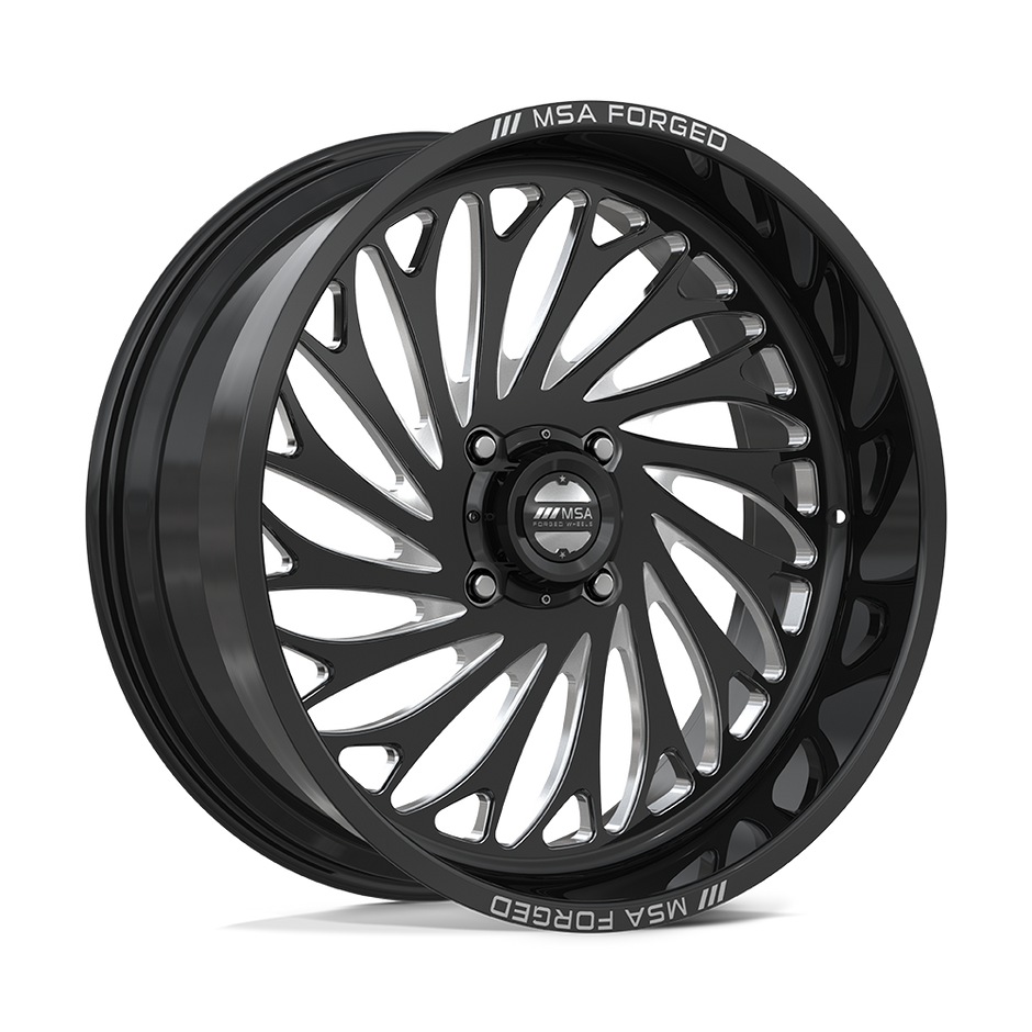 MSA Offroad Wheels MA402 Coil UTV 24x10 Gloss Black Machined -25mm ET 72.56mm CB 4x156