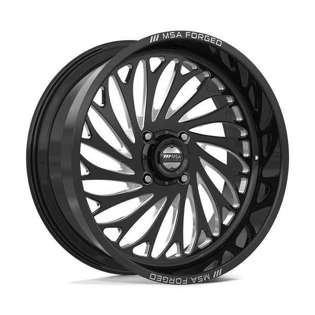 MSA Offroad Wheels MA402 Coil UTV 24x10 Gloss Black Machined -25mm ET 72.56mm CB 4x156