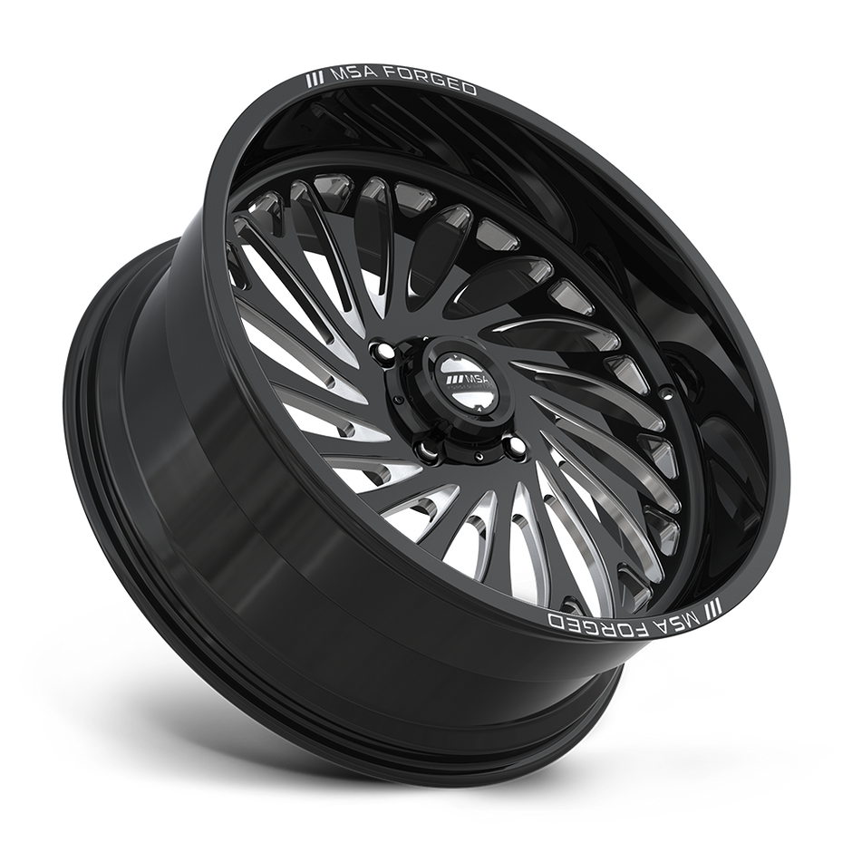 MSA Offroad Wheels MA402 Coil UTV 24x10 Gloss Black Machined -25mm ET 72.56mm CB 4x156