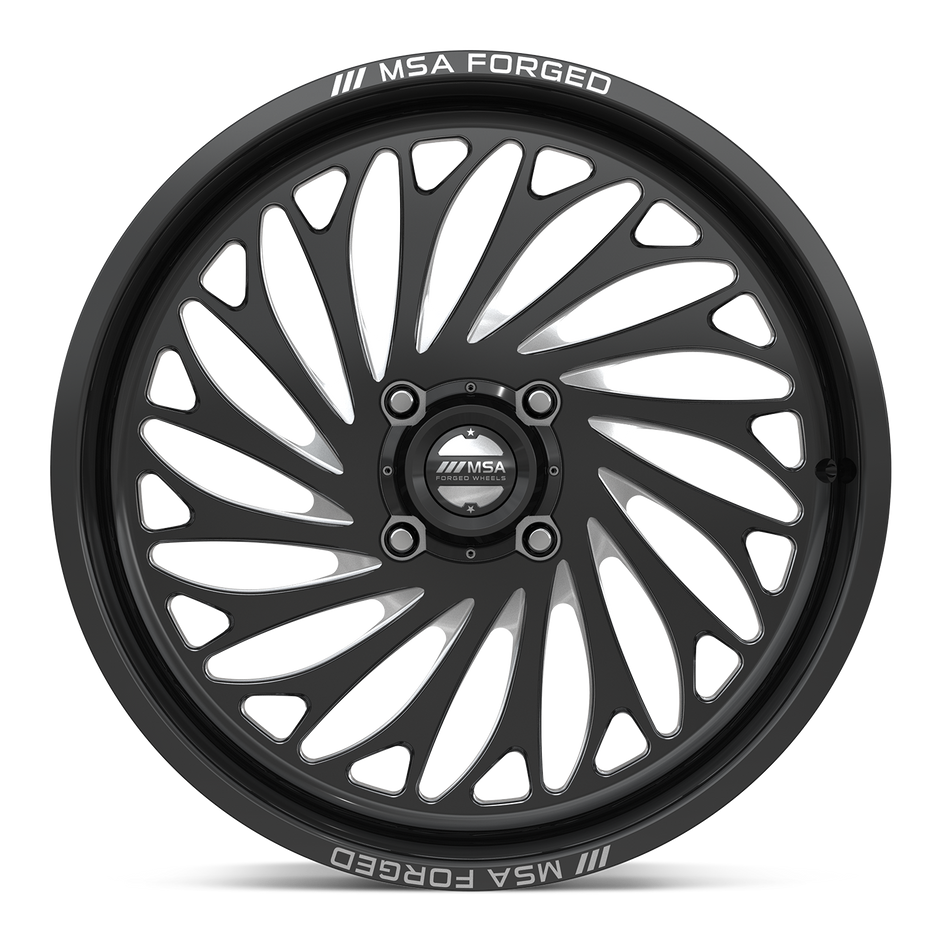 MSA Offroad Wheels MA402 Coil UTV 24x10 Gloss Black Machined -25mm ET 72.56mm CB 4x156