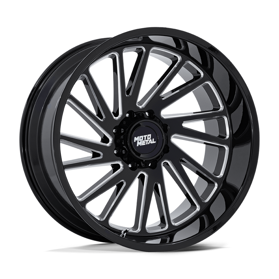 Moto Metal MO811 Combat 20x10 Gloss Black Milled -18mm ET 125.1mm CB 8x165.1