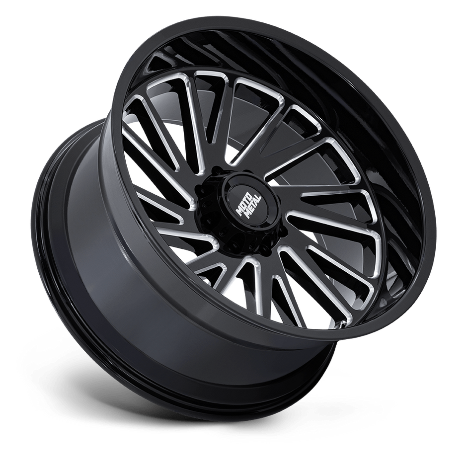 Moto Metal MO811 Combat 20x10 Gloss Black Milled -18mm ET 125.1mm CB 8x165.1