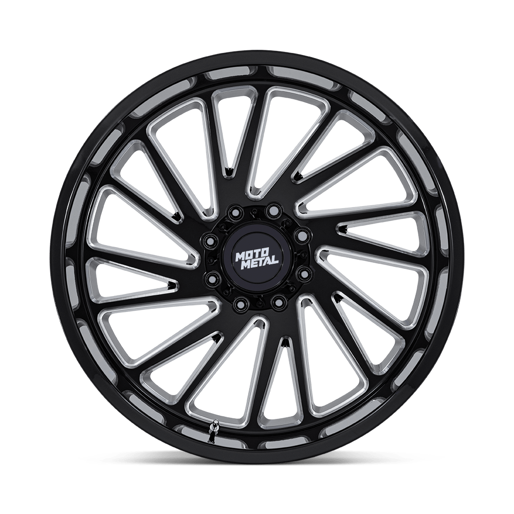 Moto Metal MO811 Combat 20x10 Gloss Black Milled -18mm ET 125.1mm CB 8x165.1