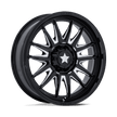 MSA Offroad Wheels M55 Commander UTV 22x7 Gloss Black Milled 0mm ET 110.1mm CB 4x137/4x156