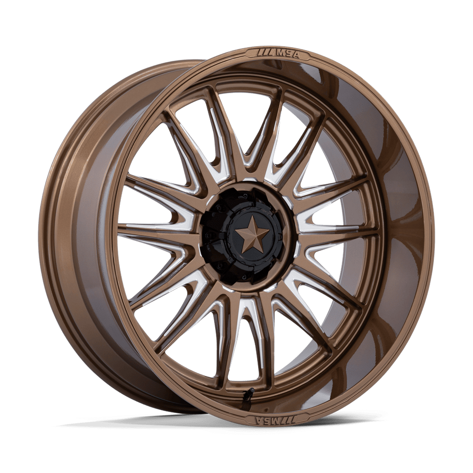 MSA Offroad Wheels M55 Commander UTV 22x7 Gloss Bronze Milled 0mm ET 100.3mm CB 6x139.7