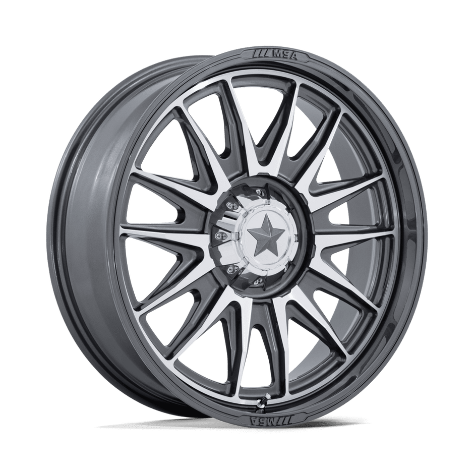 MSA Offroad Wheels M55 Commander UTV 20x7 Platinum w/Machined Face 0mm ET 86mm CB 4x110