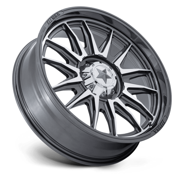 MSA Offroad Wheels M55 Commander UTV 24x7 Platinum w/Machined Face 0mm ET 100.3mm CB 6x139.7