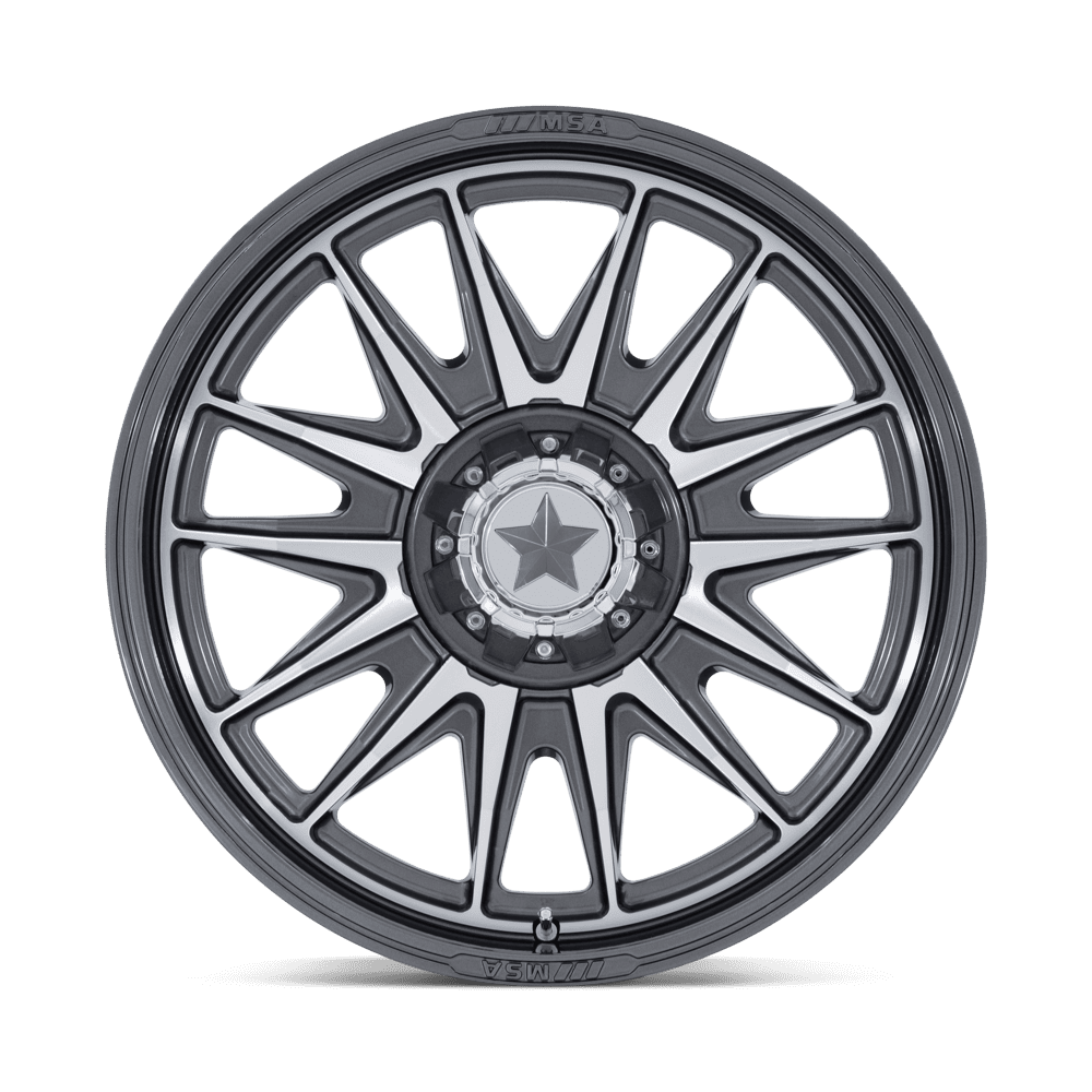 MSA Offroad Wheels M55 Commander UTV 20x7 Platinum w/Machined Face 0mm ET 86mm CB 4x110