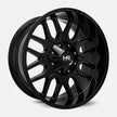 Hardrock Offroad Commander 22x10 Gloss Black -19mm ET 124.3mm CB 8x170 wheel