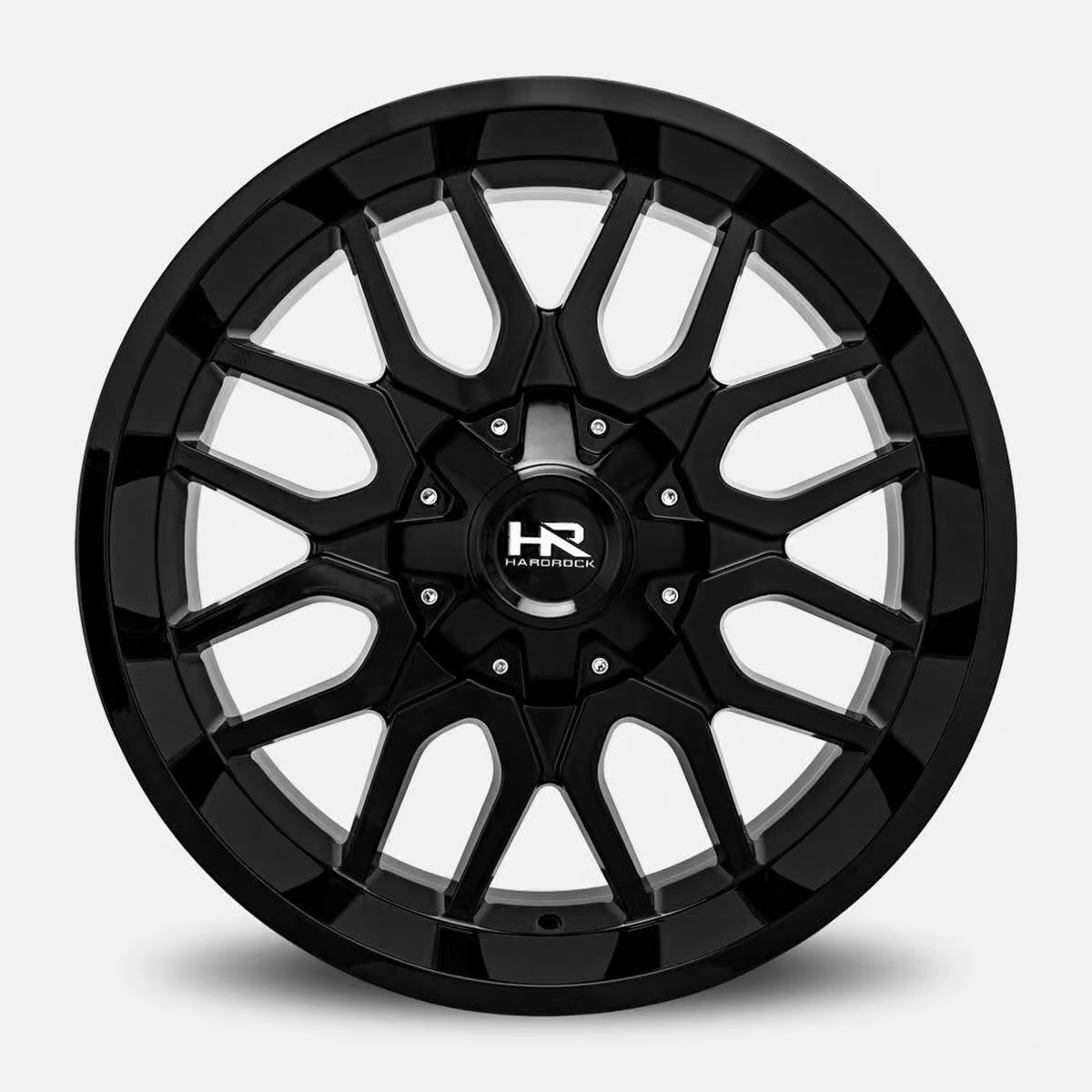 Hardrock Offroad Commander 22x10 Gloss Black -19mm ET 124.3mm CB 8x165.1 wheel