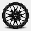 Hardrock Offroad Commander 22x10 Gloss Black Milled -19mm ET 108mm CB 5x139.7/5x150 wheel