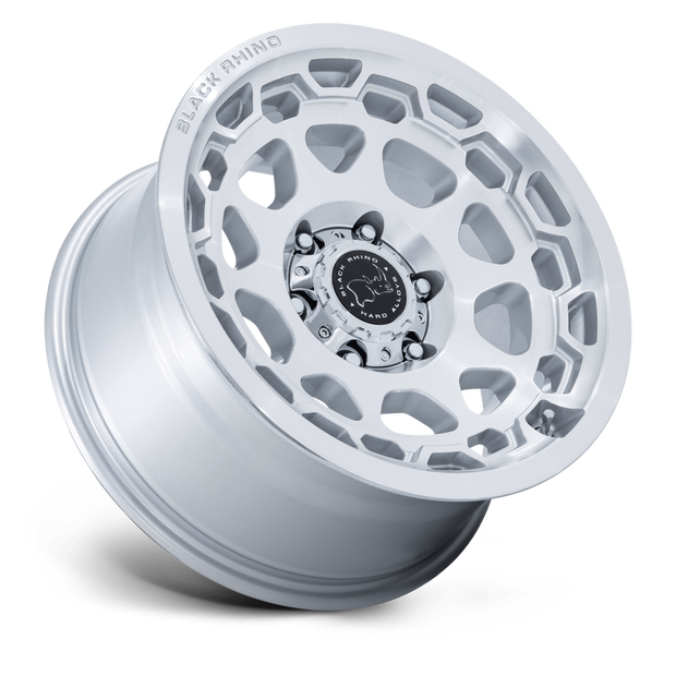 Black Rhino Hard Alloys BR026 Congo 17x8.5 Gloss Silver w/Machined Face 35mm ET 71.6mm CB 5x130