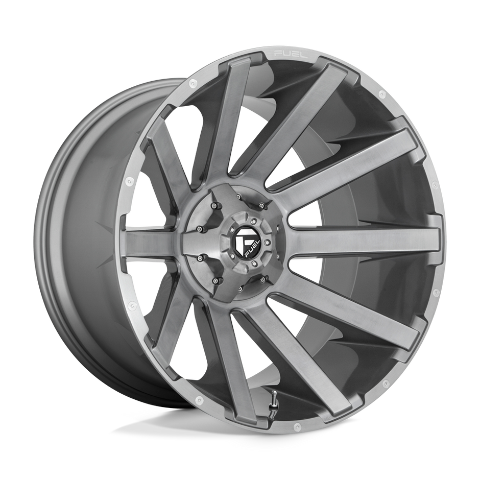 Fuel Wheels D714 Contra Platinum 20x10 Brushed Gunmetal w/Tinted Clear -18mm ET 125.1mm CB 8x170
