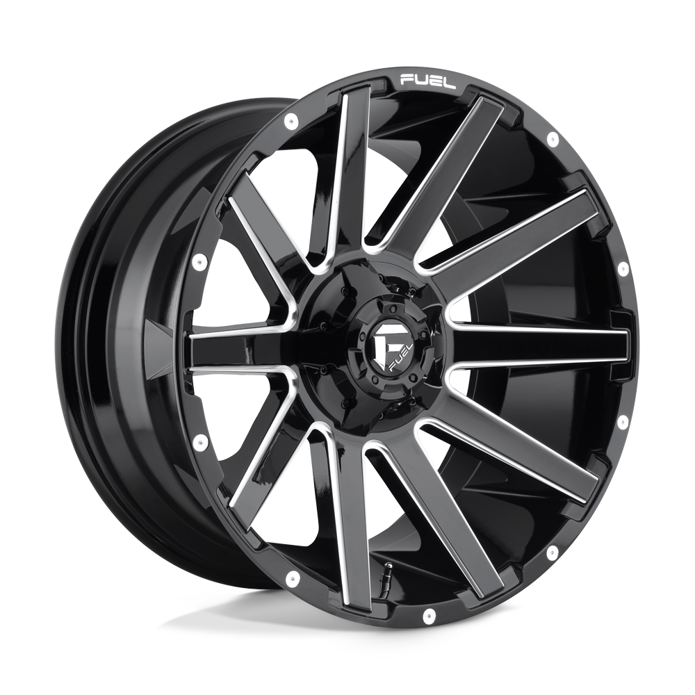 Fuel Wheels D615 Contra 18x9 Gloss Black Milled -12mm ET 78.1mm CB 5x114.3/5x127