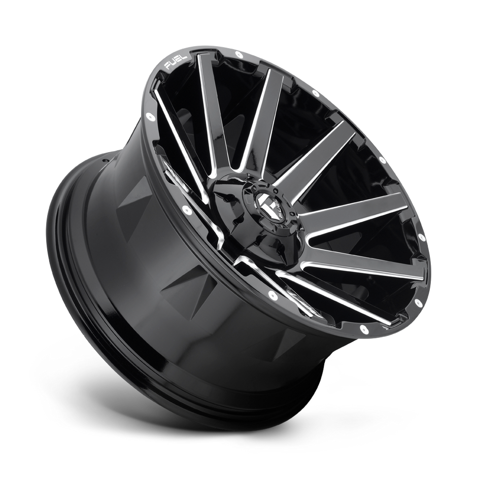 Fuel Wheels D615 Contra 18x9 Gloss Black Milled -12mm ET 78.1mm CB 5x114.3/5x127