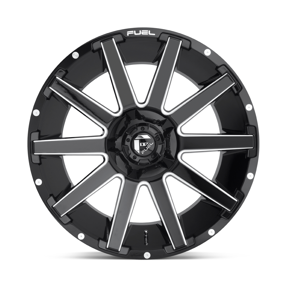 Fuel Wheels D615 Contra 18x9 Gloss Black Milled -12mm ET 78.1mm CB 5x114.3/5x127