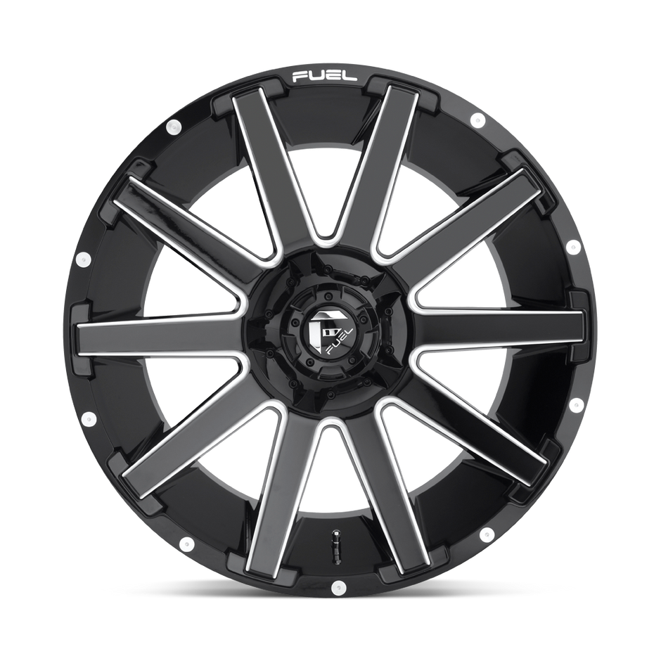 Fuel Wheels D615 Contra 18x9 Gloss Black Milled -12mm ET 78.1mm CB 5x114.3/5x127