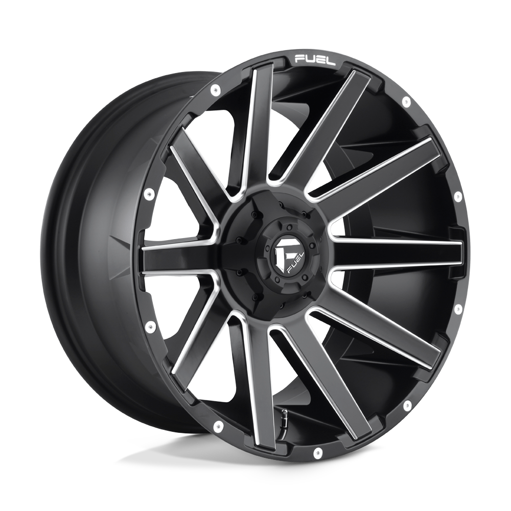 Fuel Wheels D616 Contra 18x9 Matte Black Milled -12mm ET 106.1mm CB 6x135/6x139.7