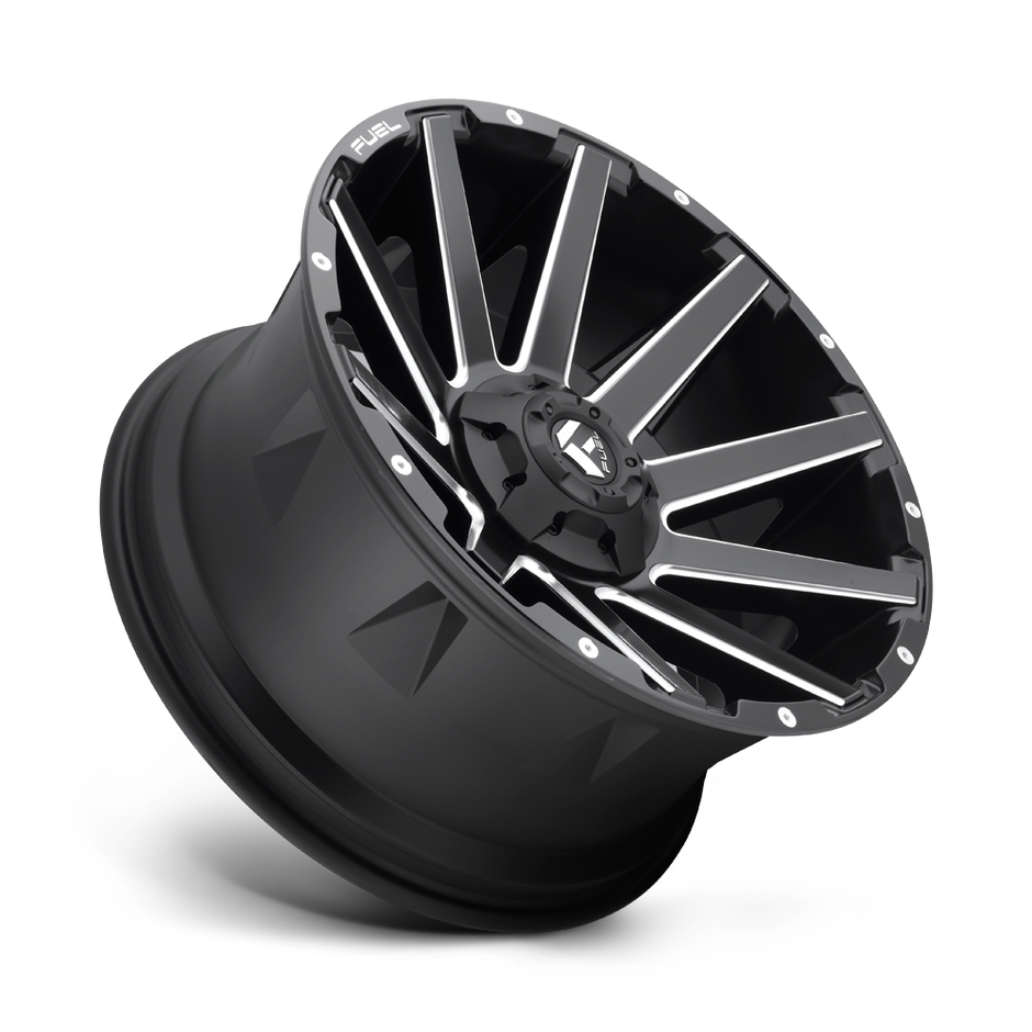 Fuel Wheels D616 Contra 18x9 Matte Black Milled -12mm ET 106.1mm CB 6x135/6x139.7