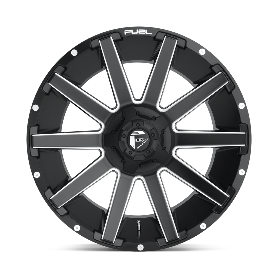 Fuel Wheels D616 Contra 18x9 Matte Black Milled -12mm ET 106.1mm CB 6x135/6x139.7