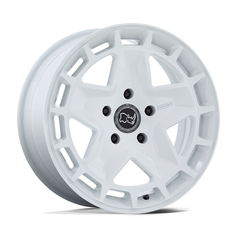 Black Rhino Hard Alloys Corsica 18x8 Gloss White 20mm ET 71.5mm CB 5x130