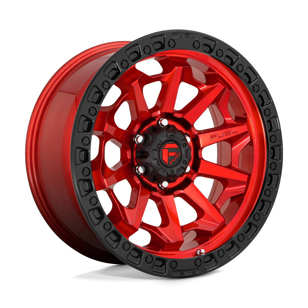 Fuel Wheels D695 Covert 16x8 Candy Red w/Black Bead Ring 1mm ET 106.1mm CB 6x139.7