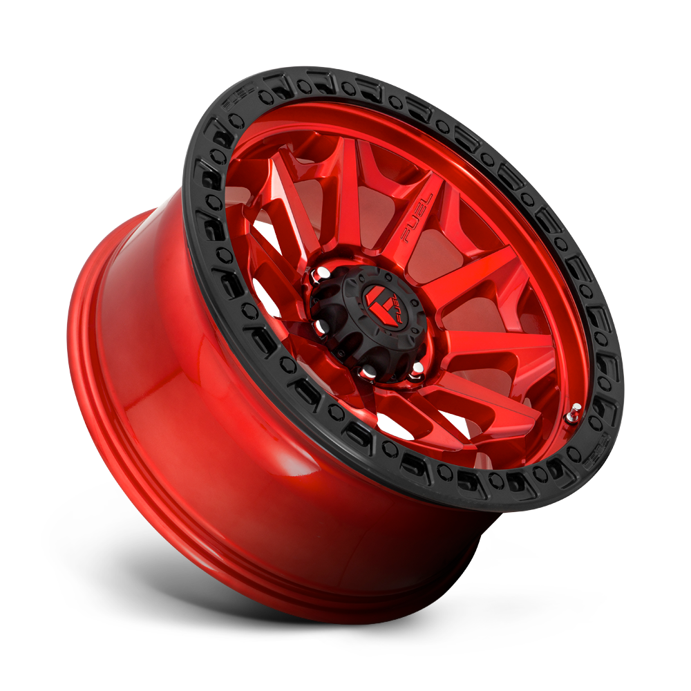 Fuel Wheels D695 Covert 16x8 Candy Red w/Black Bead Ring 1mm ET 106.1mm CB 6x139.7