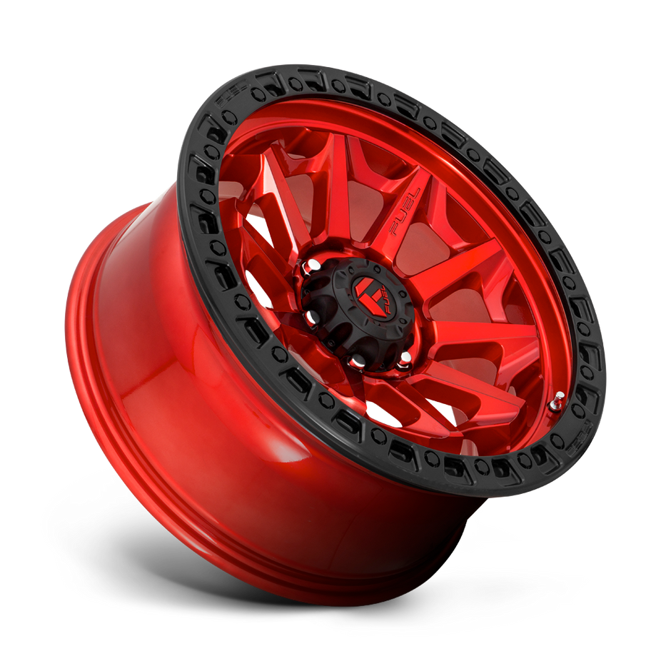 Fuel Wheels D695 Covert 16x8 Candy Red w/Black Bead Ring 1mm ET 106.1mm CB 6x139.7