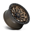 Fuel Wheels D696 Covert 15x8 Matte Bronze w/Black Bead Ring -19mm ET 72.56mm CB 5x114.3