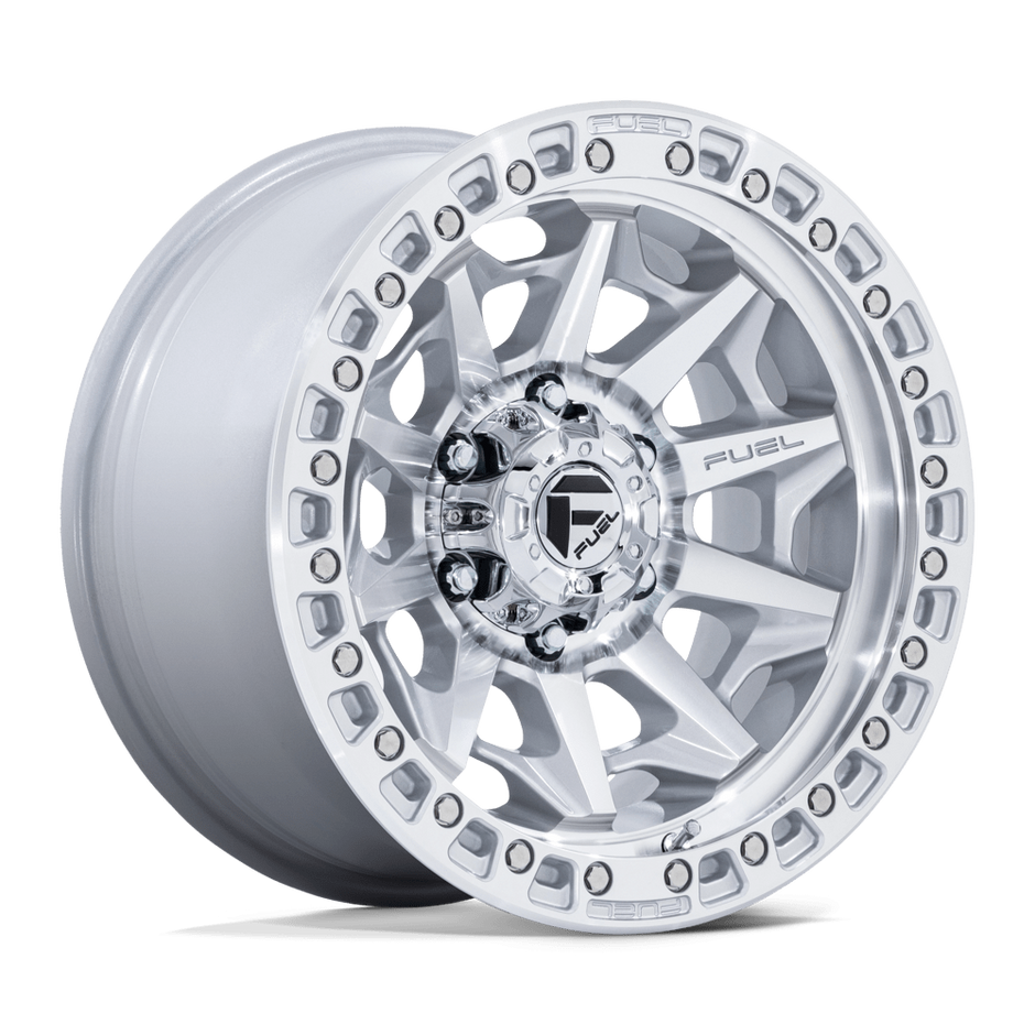 Fuel Wheels D883 Covert 17x8.5 Silver w/Machined Face 0mm ET 106.1mm CB 6x139.7