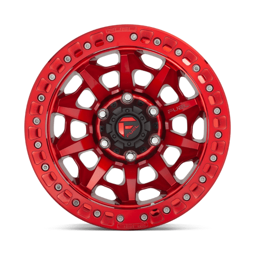 Fuel Wheels D113 Covert Beadlock 17x9 Candy Red -15mm ET 110.1mm CB 5x150