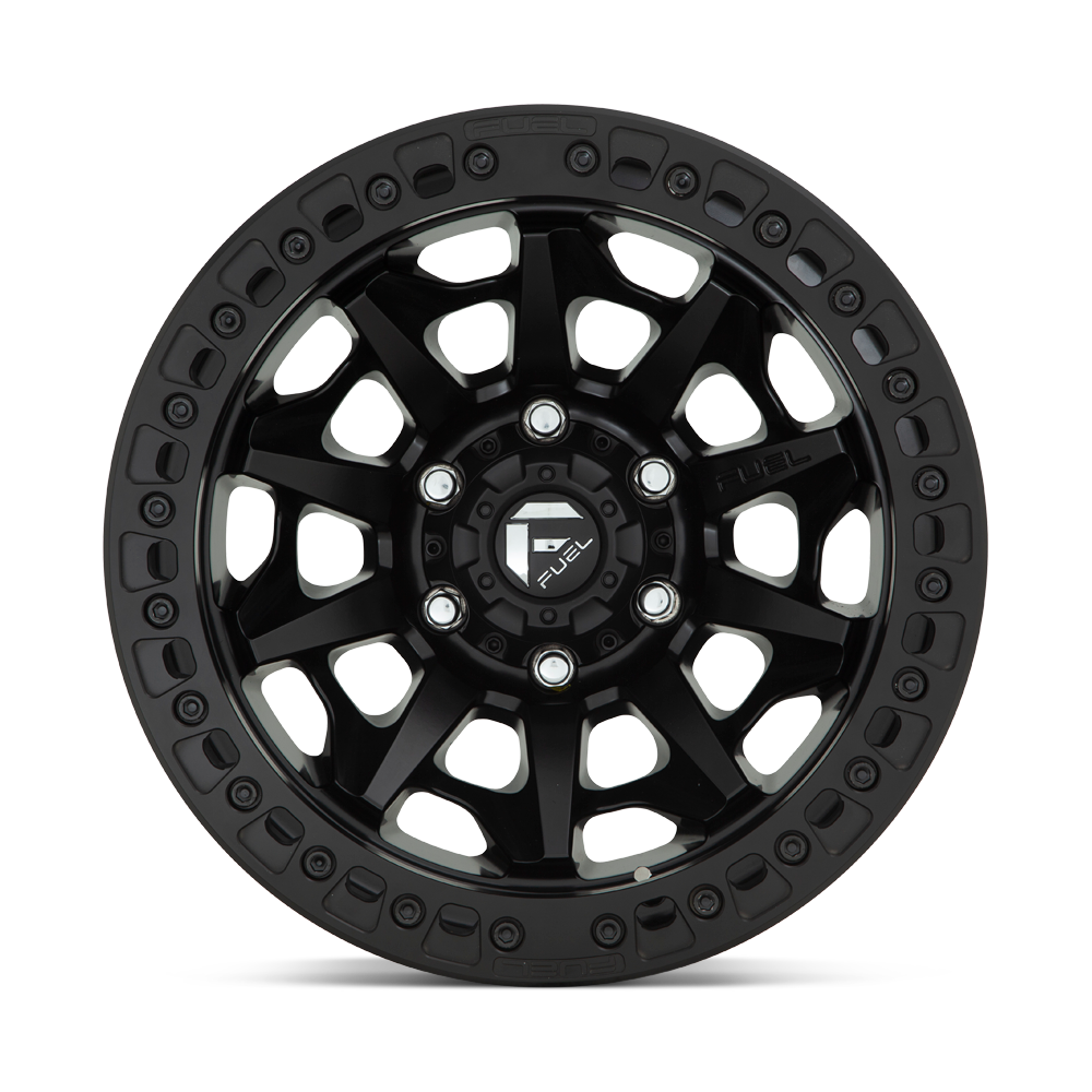 Fuel Wheels D114 Covert Beadlock 17x9 Matte Black -15mm ET 110.1mm CB 5x150