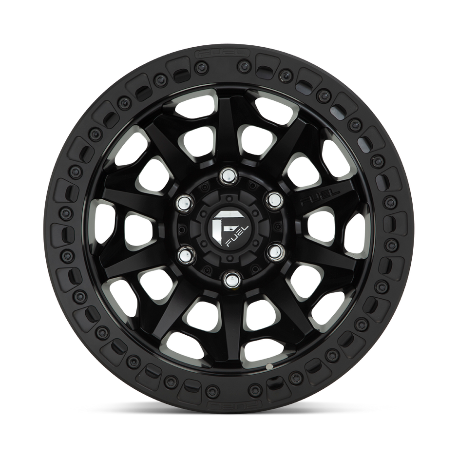 Fuel Wheels D114 Covert Beadlock 17x9 Matte Black -15mm ET 110.1mm CB 5x150