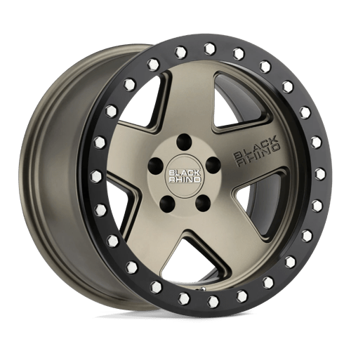 Black Rhino Hard Alloys Crawler 18x9.5 Matte Bronze w/Black Ring 0mm ET 78.1mm CB 5x139.7