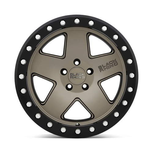 Black Rhino Hard Alloys Crawler 18x9.5 Matte Bronze w/Black Ring 0mm ET 78.1mm CB 5x139.7