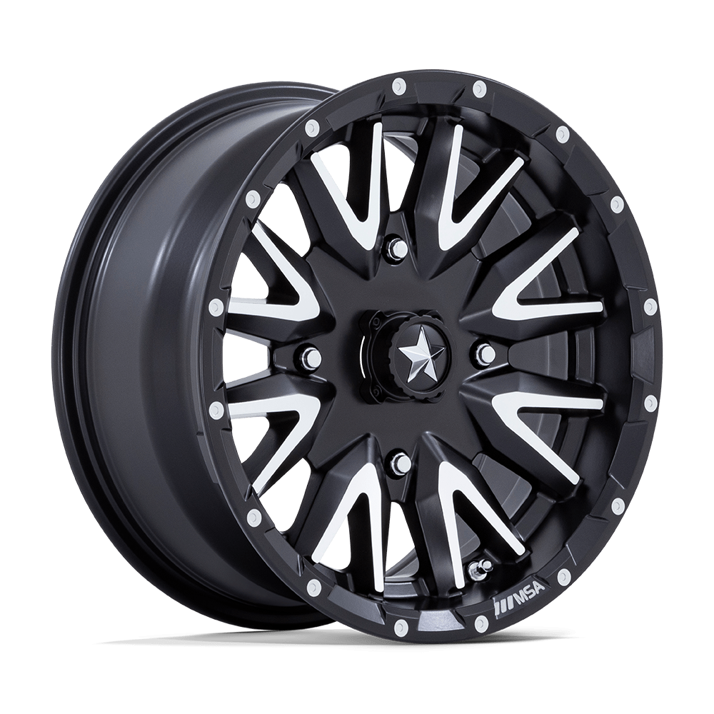 MSA Offroad Wheels M49 Creed 16x7 Matte Black Machined 10mm ET 115.1mm CB 4x156