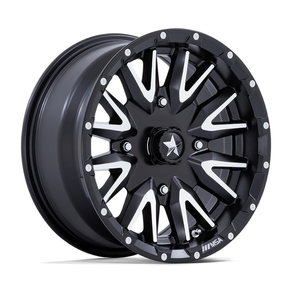 MSA Offroad Wheels M49 Creed 16x7 Matte Black Machined 10mm ET 115.1mm CB 4x156